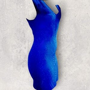 Vibrant Blue Sleeveless Dress